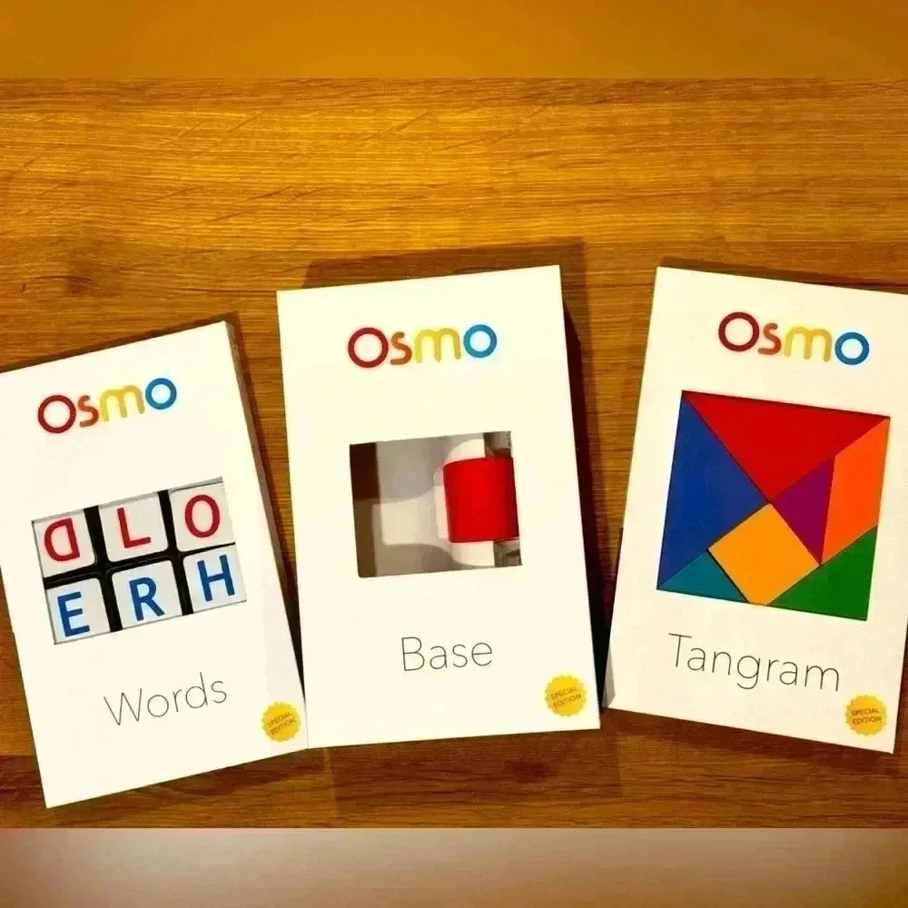 Osmo Genius Game Set three pack; Base, Words, and Tangram